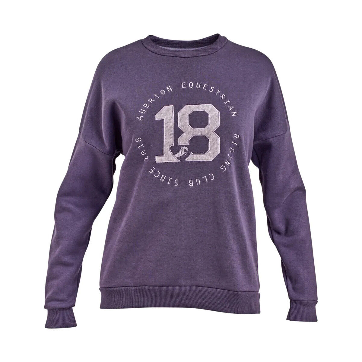 Picture of Shires Aubrion Ladies Serene Sweatshirt, Womens, XXS-XXXL, Grey or Purple