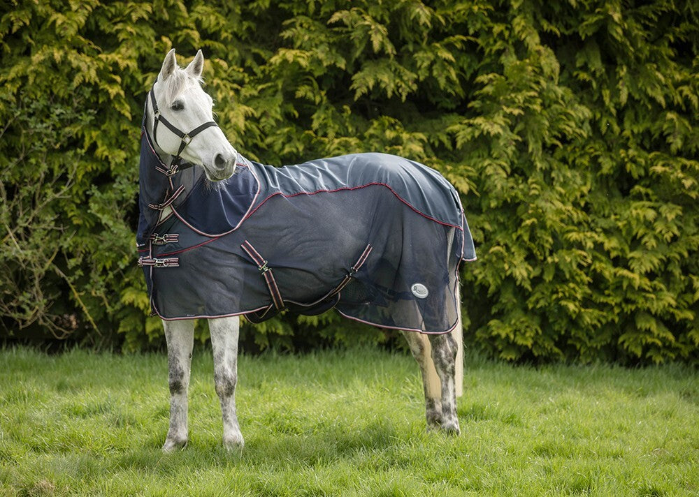 Picture of Rhinegold Mombasa Waterproof  Topline Fly Horse Rug Detachable Neck/Belly Guard.