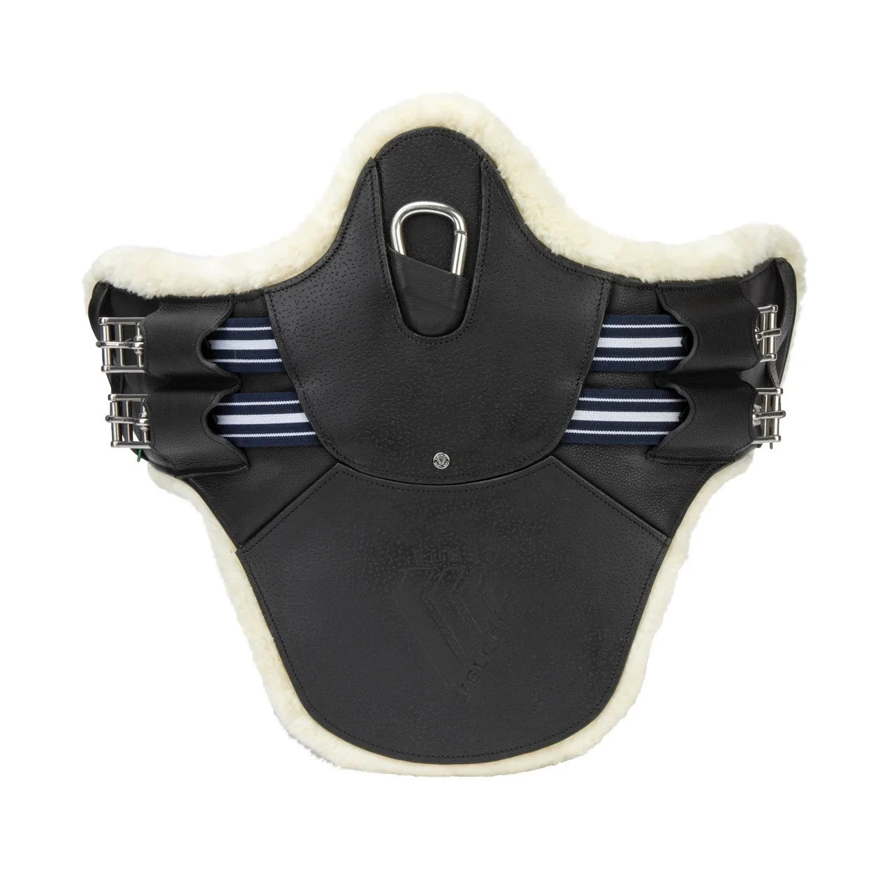 Picture of Shires Velociti Lusso Elite Short Stud Girth, Black/Havana, 20" - 28"