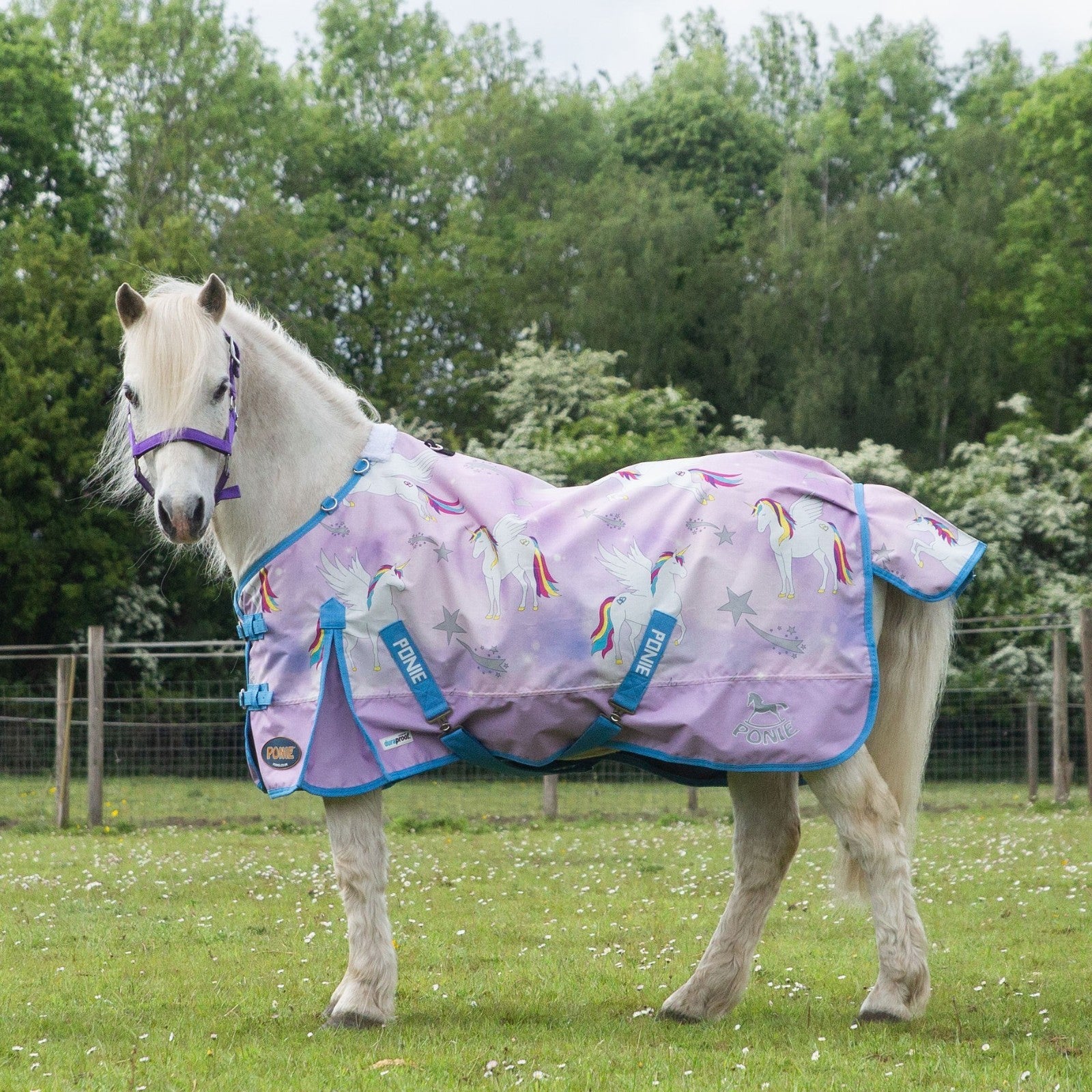 Picture of Gallop Trojan & Ponie  'Pegacorn' Duraproof 0g Horse Turnout Rug, 3'6"-7'0"