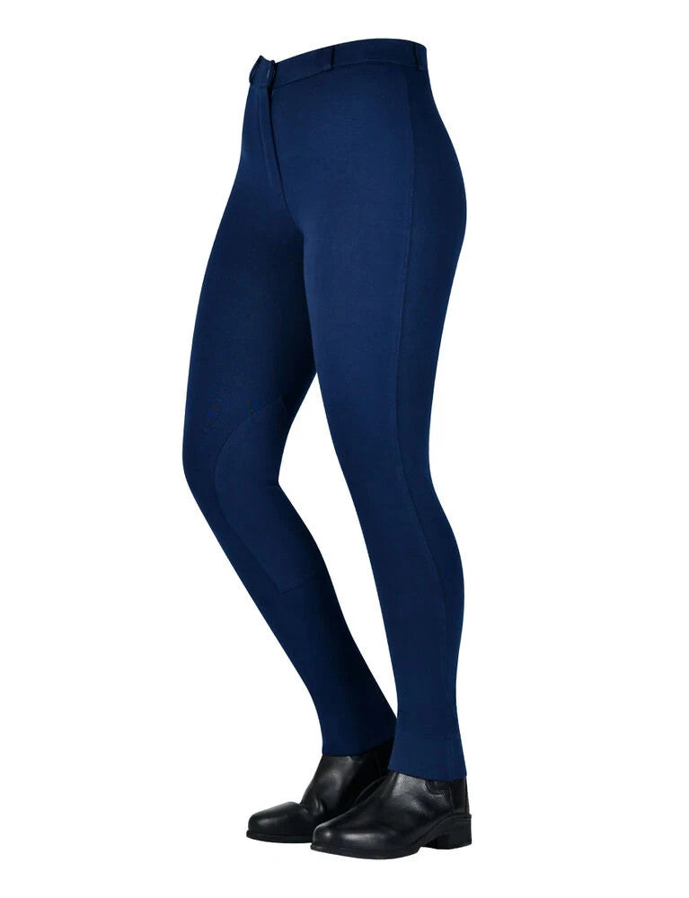 Picture of Saxon Warm Up Zip Front Jodhpurs, Ladies/Girls, 3 Colours.