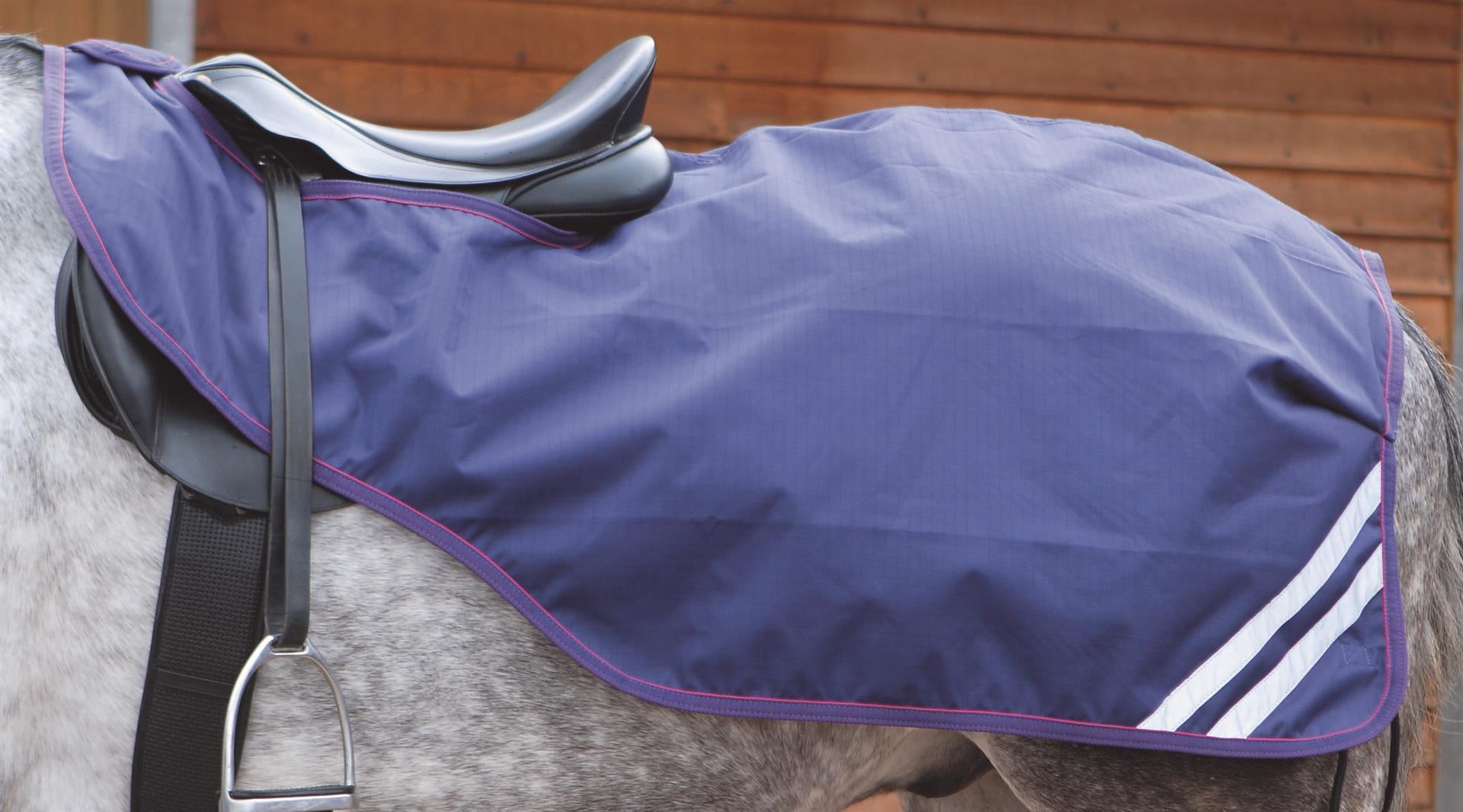 Shires Tempest Original Waterproof Exercise Sheet, Navy, 48"-60"