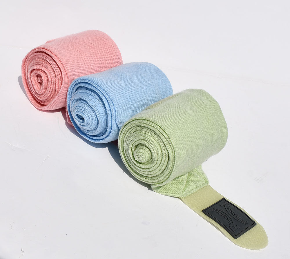 Rhinegold Knitted Travel/Stable Bandages, 10 Colours, Set of 4.