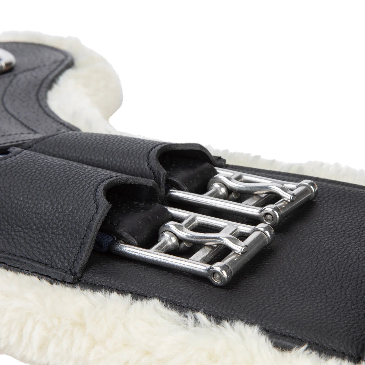 Shires Velociti Lusso Elite Dressage Girth, Black / Havana, 20" - 30"