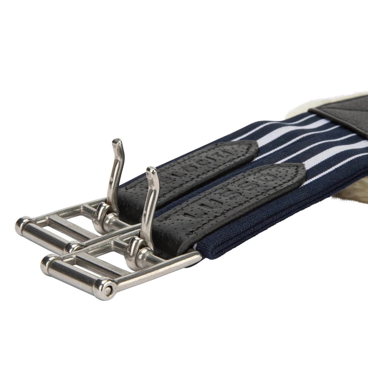 Shires Velociti Lusso Elite Anatomical Girth with Elastic, Black, Havana, 46" - 58"