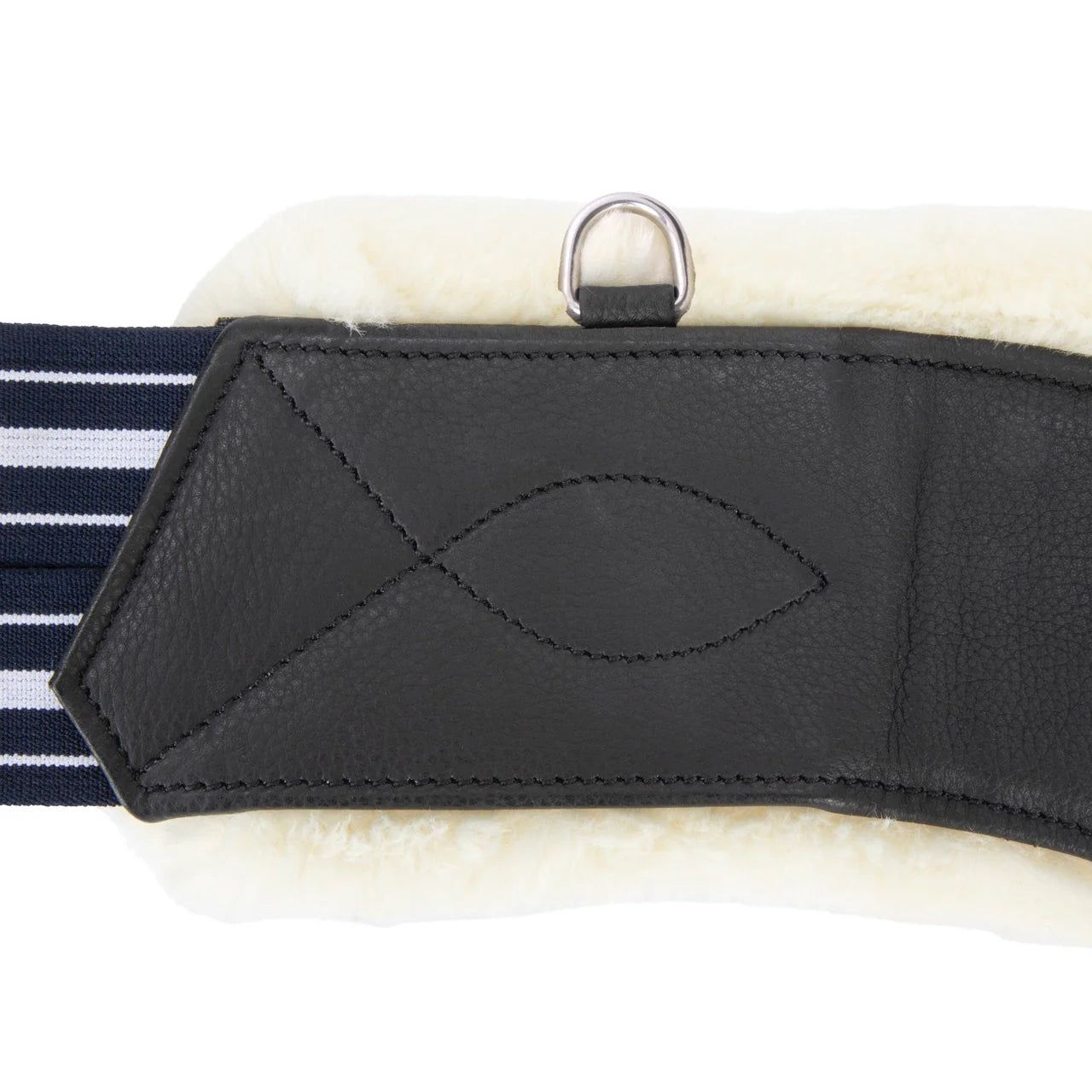 Shires Velociti Lusso Elite Anatomical Girth with Elastic, Black, Havana, 46" - 58"