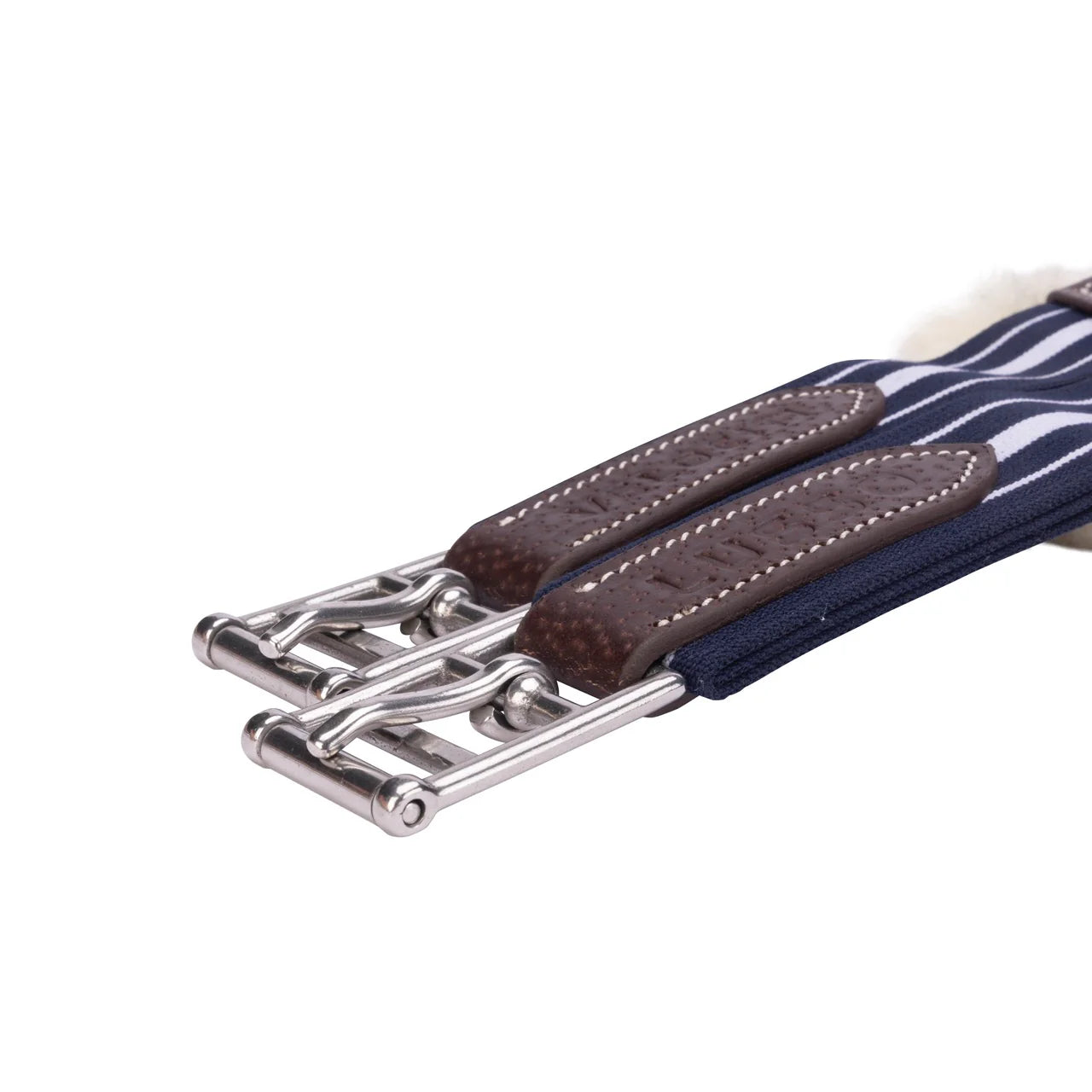 Shires Velociti Lusso Elite Anatomical Girth with Elastic, Black, Havana, 46" - 58"