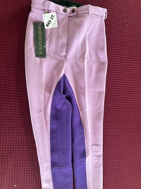 Rhinegold Childrens Contrast jodhpurs,  Clearance item