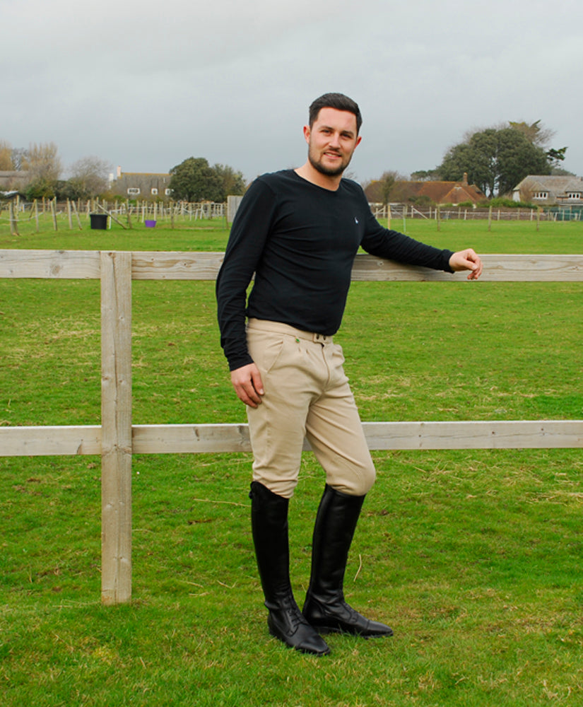 Rhinegold Mens Essential Horse Riding Breeches, 3 Colours, 30"-38"