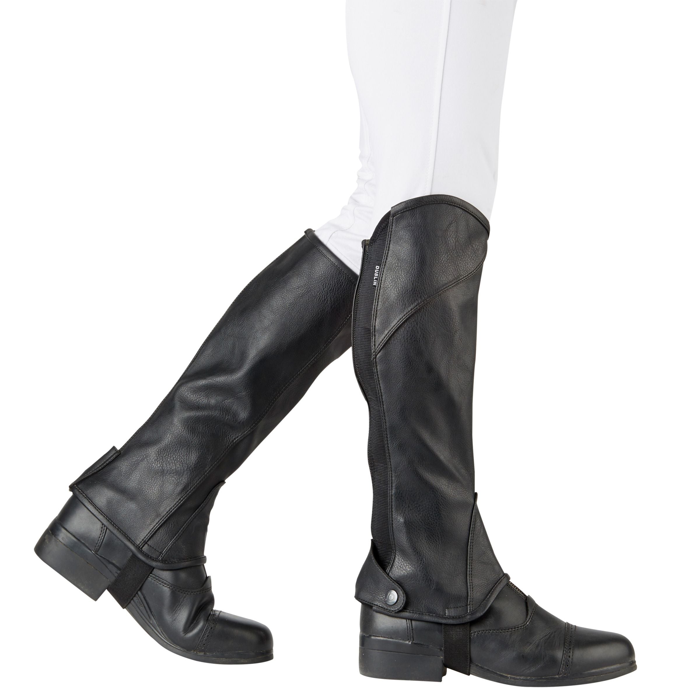 Dublin Stretch Fit Riding Half Chaps, 3 Colours, Adult & Child Sizes,
