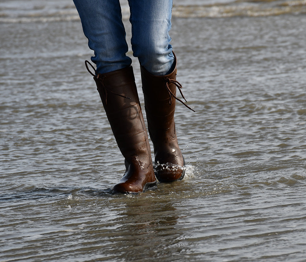 Rhinegold Beaumont Long Country Walking Yard Boots, Waterproof, Std or Wide Calf