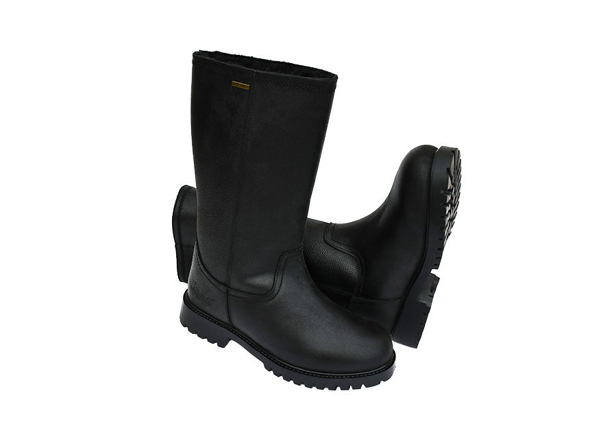 Rhinegold Witney Waterproof Spanish Leather Mid Calf Boots, Black/Brown, Adults