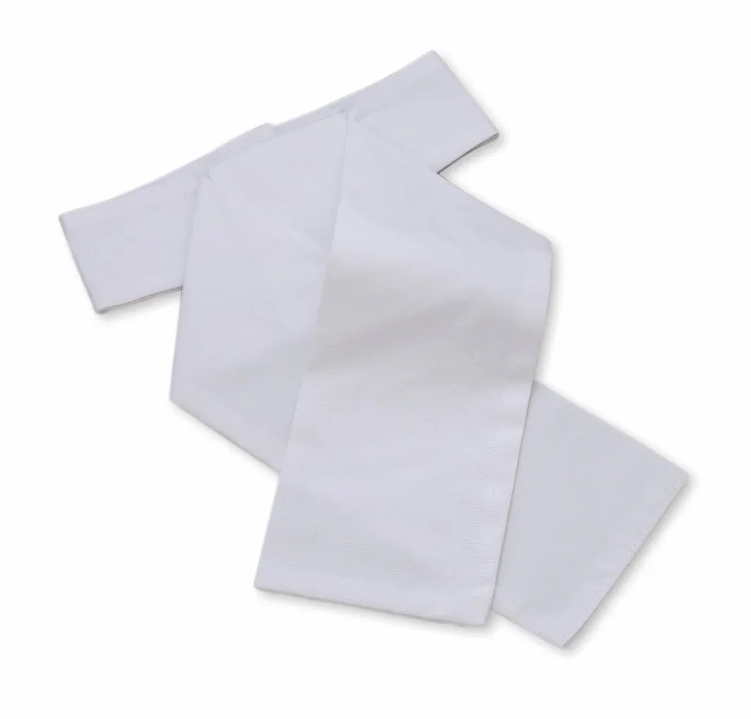 Shires Aubrion Ready Tied Stock, White, 3 Sizes.