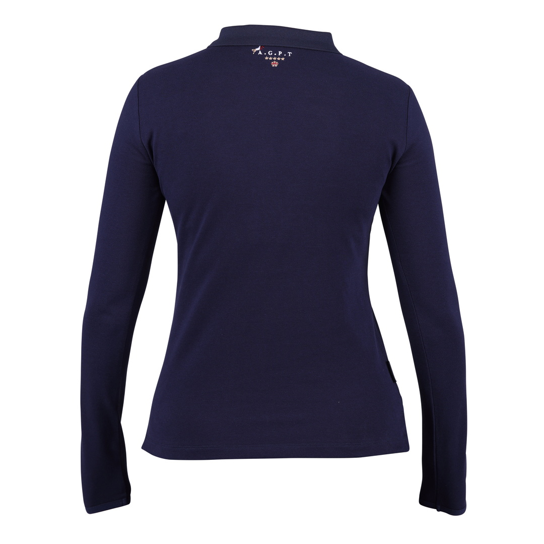 Shires Aubrion Ladies Team Long Sleeve Polo Shirt, 3 Colours,  XXS -XXL