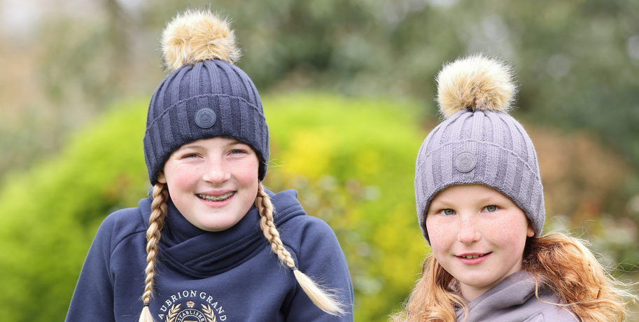 Shires  Aubrion Team Bobble Hat,  Beanie Shape, 3 Colours, One Size,