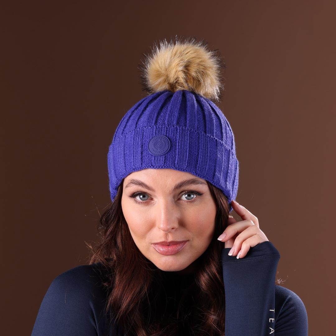 Shires  Aubrion Team Bobble Hat,  Beanie Shape, 3 Colours, One Size,