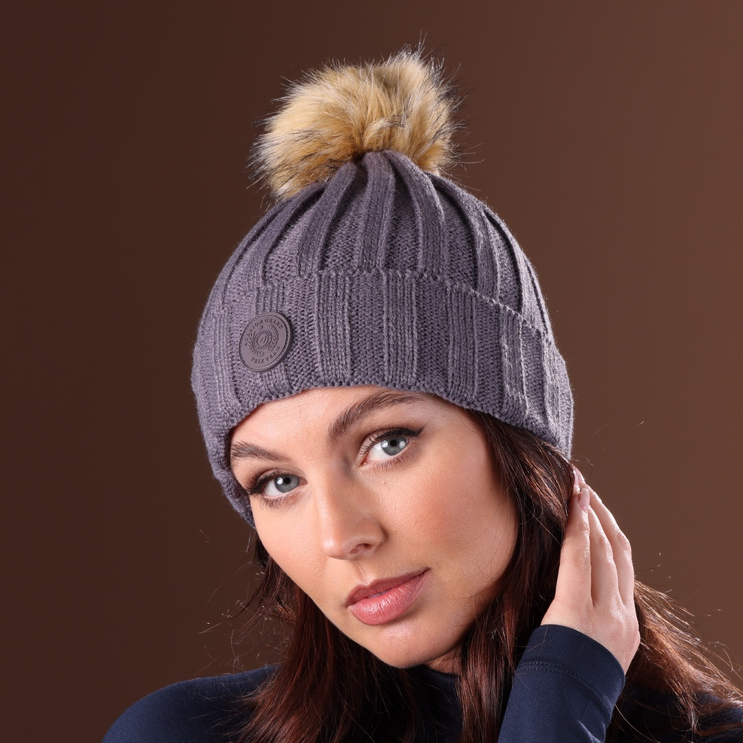 Shires  Aubrion Team Bobble Hat,  Beanie Shape, 3 Colours, One Size,