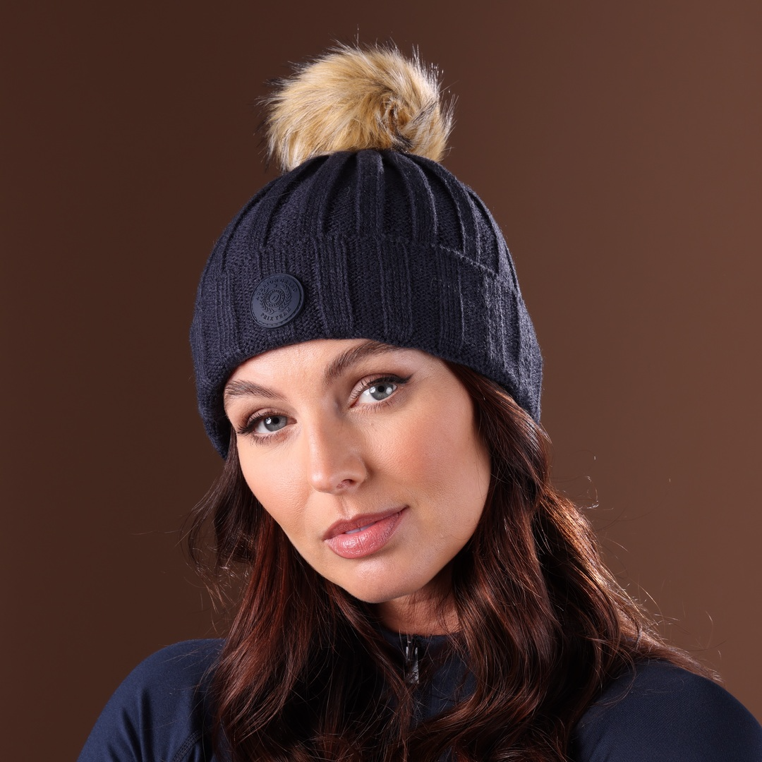 Shires  Aubrion Team Bobble Hat,  Beanie Shape, 3 Colours, One Size,
