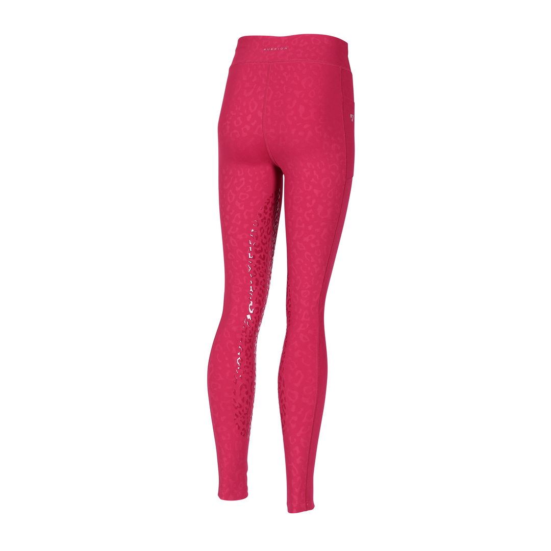 Shires Aubrion Non-Stop Riding Tights - Young Rider, 5 Colours, Age 7-16