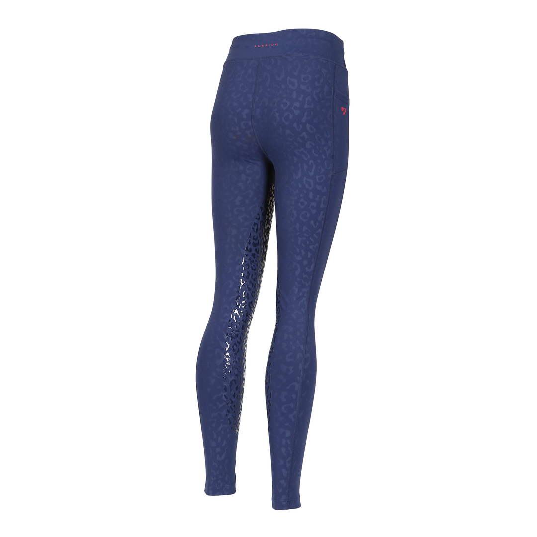 Shires Aubrion Non-Stop Riding Tights - Young Rider, 5 Colours, Age 7-16