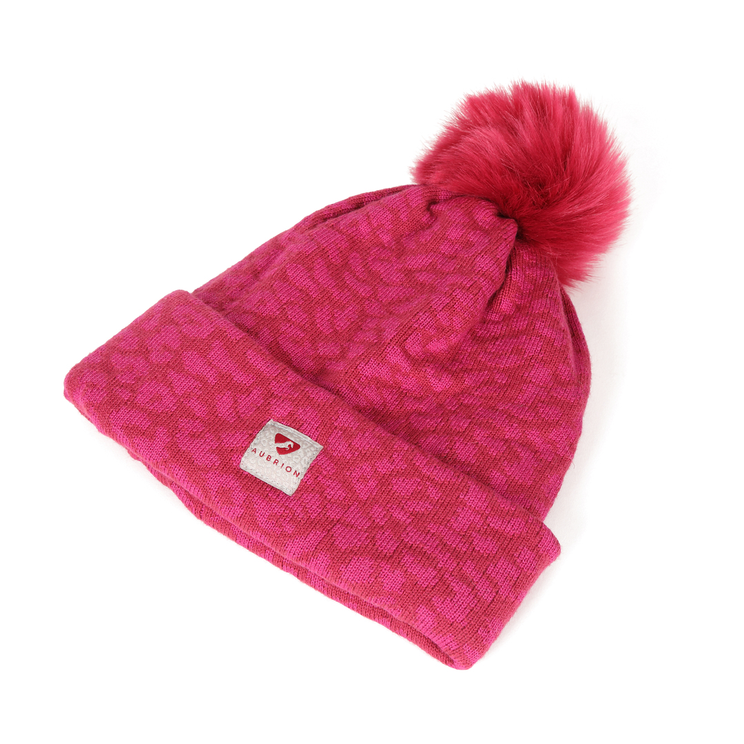 Shires  Aubrion Fleece Lined Bobble Hat,  5 Colours, One Size,