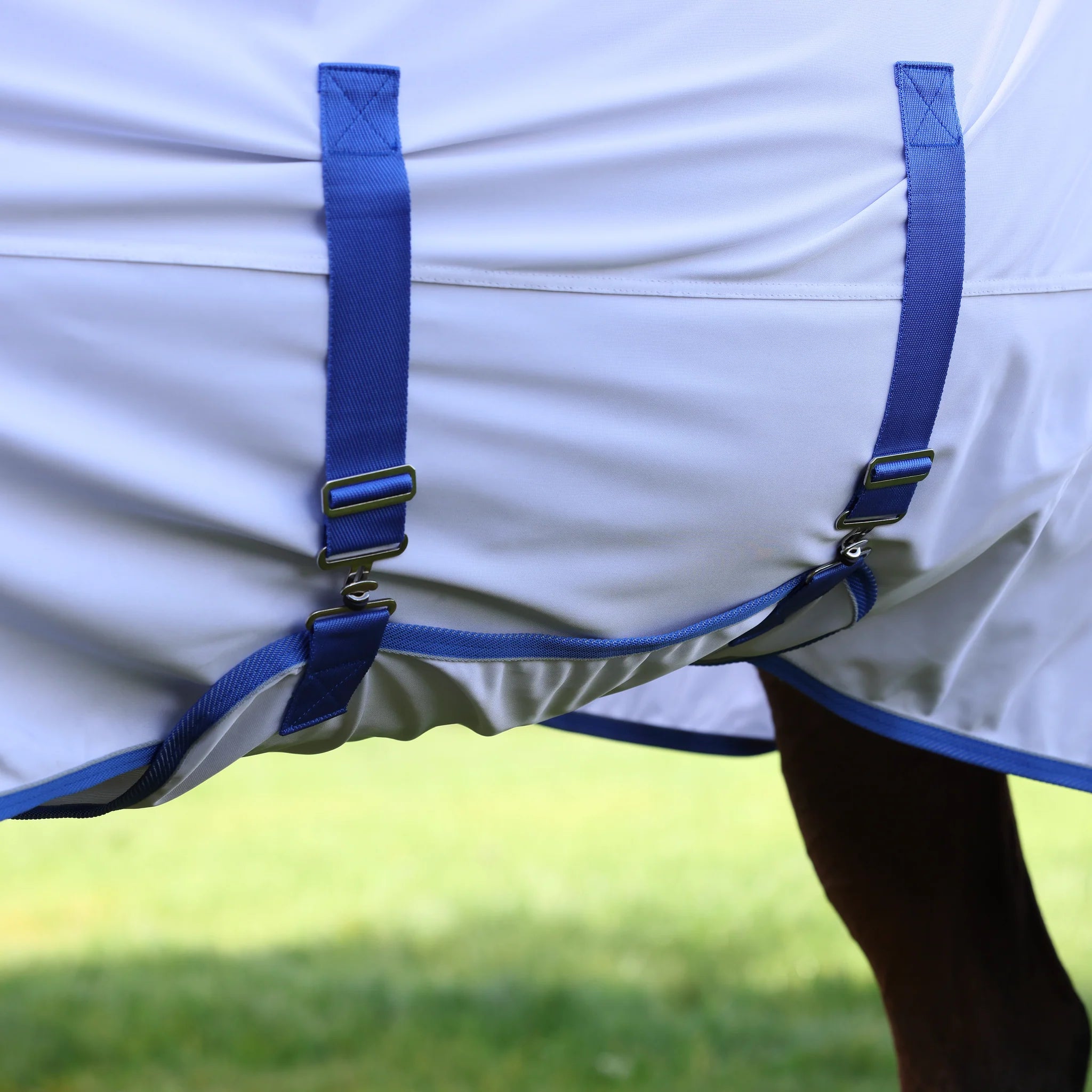 Shires Tempest Fly Rug Sheet Mesh Combo Fixed Neck Turnout - White