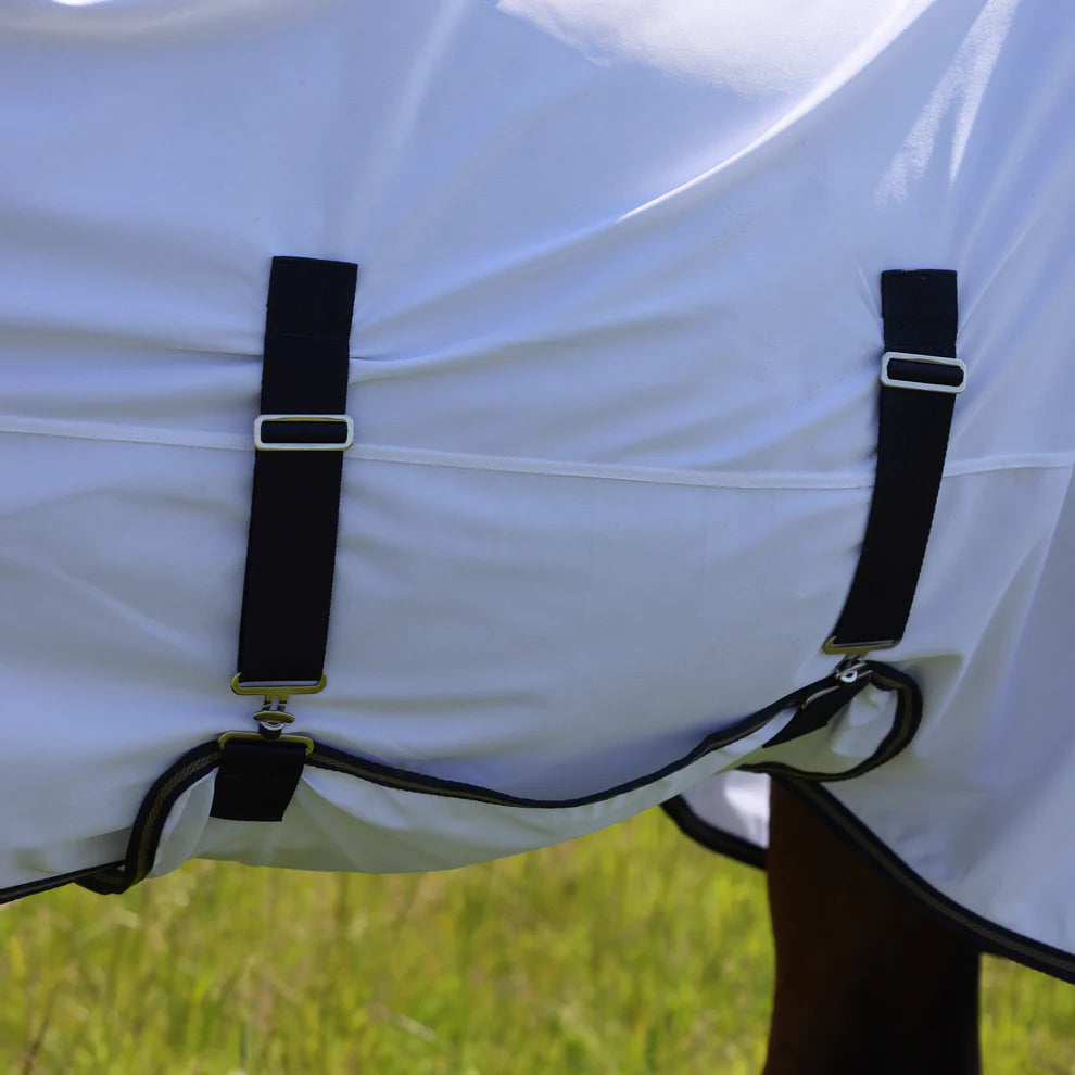 Shires-Tempest Original Fly Rug, Combo Horse Rug. White, 4'0" - 7'3" UV Protect