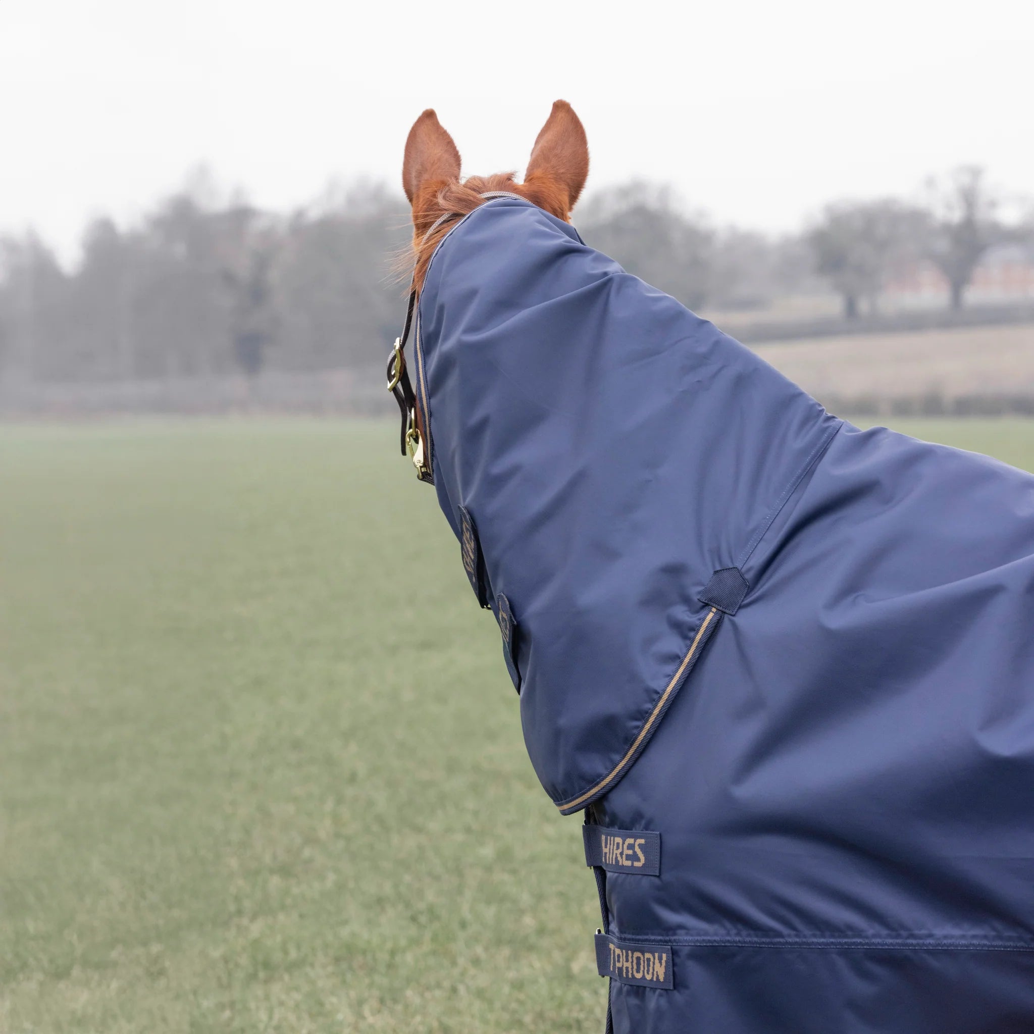 Shires Typhoon 0G Lite Combo Full Neck Lightweight Horse/Pony Turnout Rug, Navy