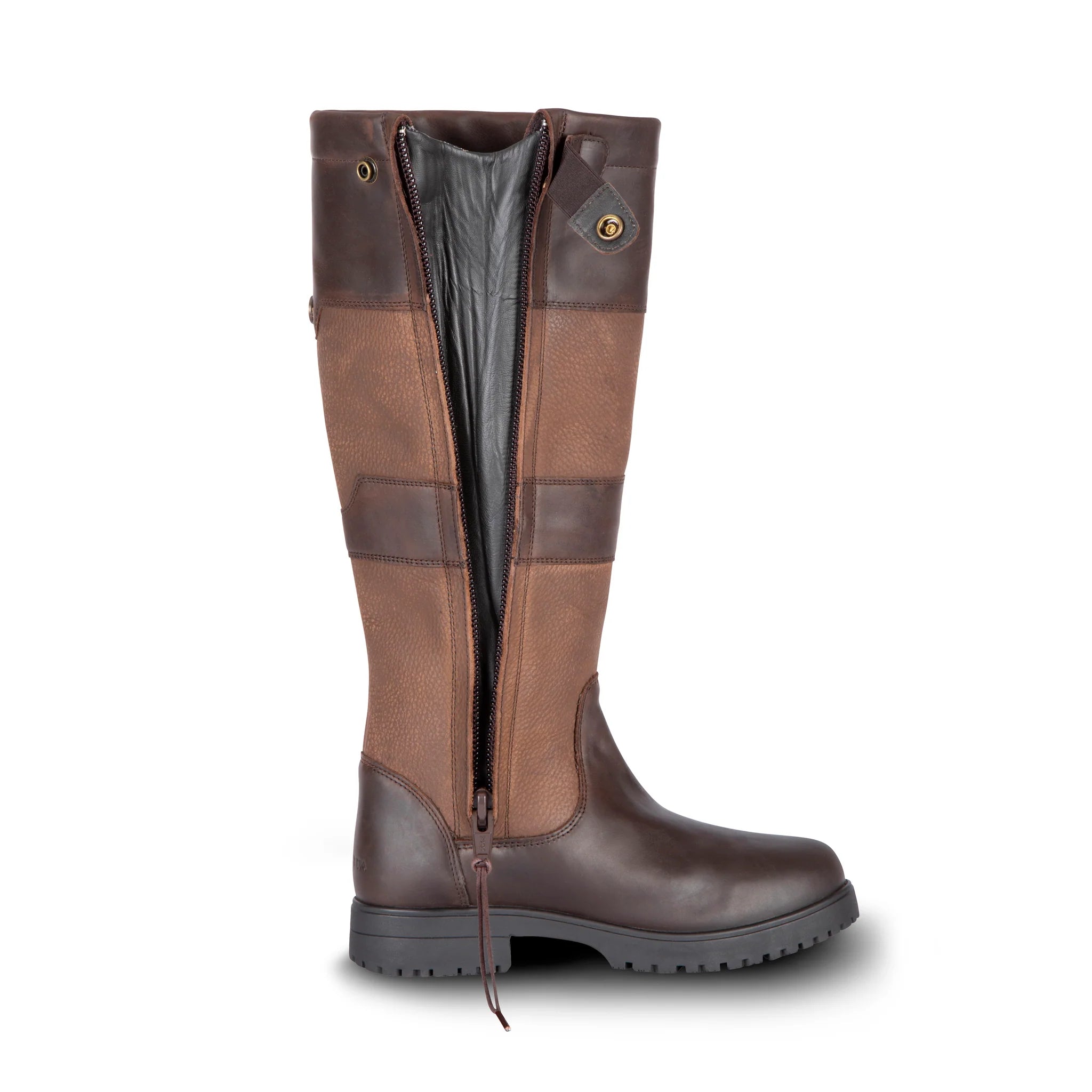 Shires Moretta Bella II Country/Yard Boots, Waterproof, Zip Fastening, Brown