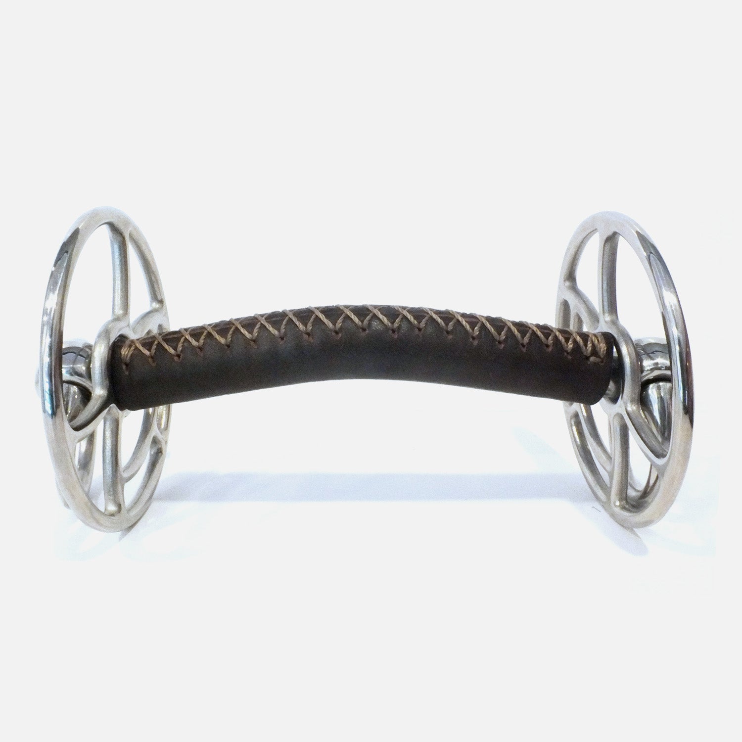 Whitaker Universal Bit with Leather Covered Snaffle Mouth, 2 Sizes