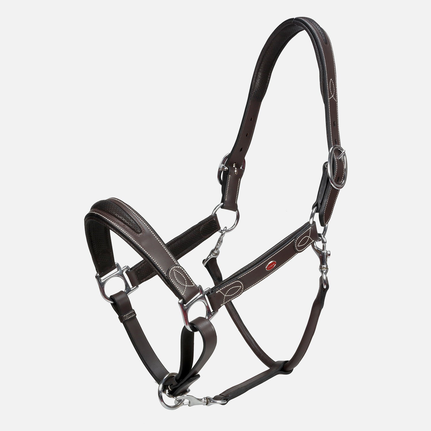 Whitaker Chicago Leather Headcollar , Black / Havana, 3 Sizes