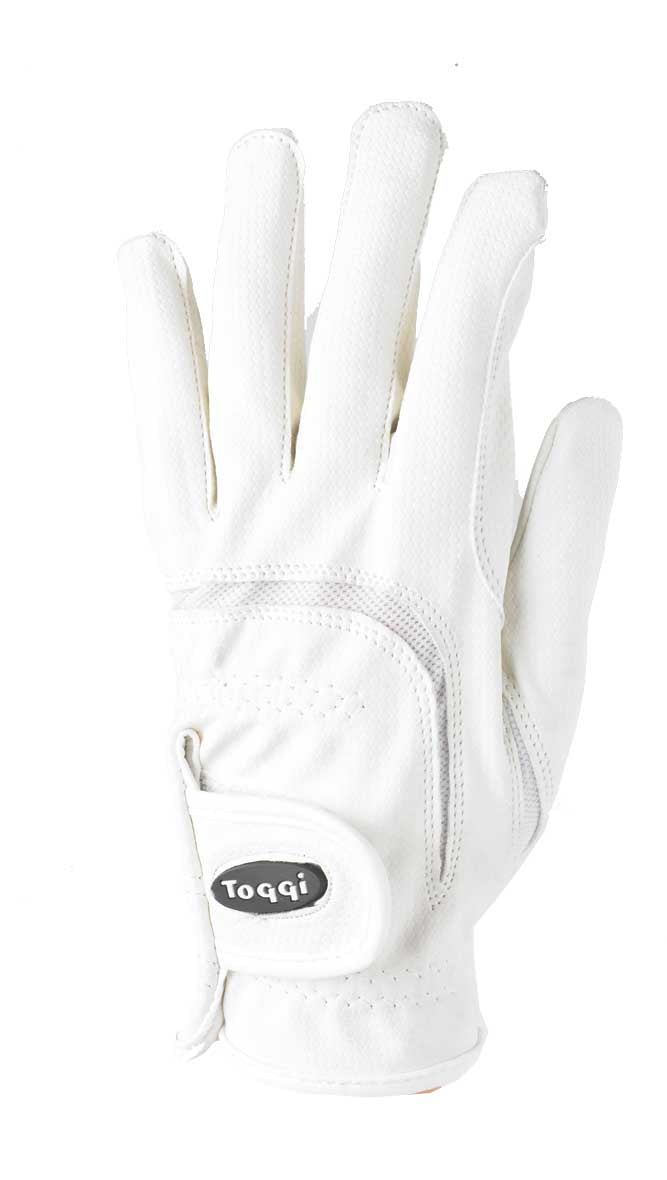 Toggi Hexham All Purpose Gloves, Performance Horse Riding Glove, White, Black