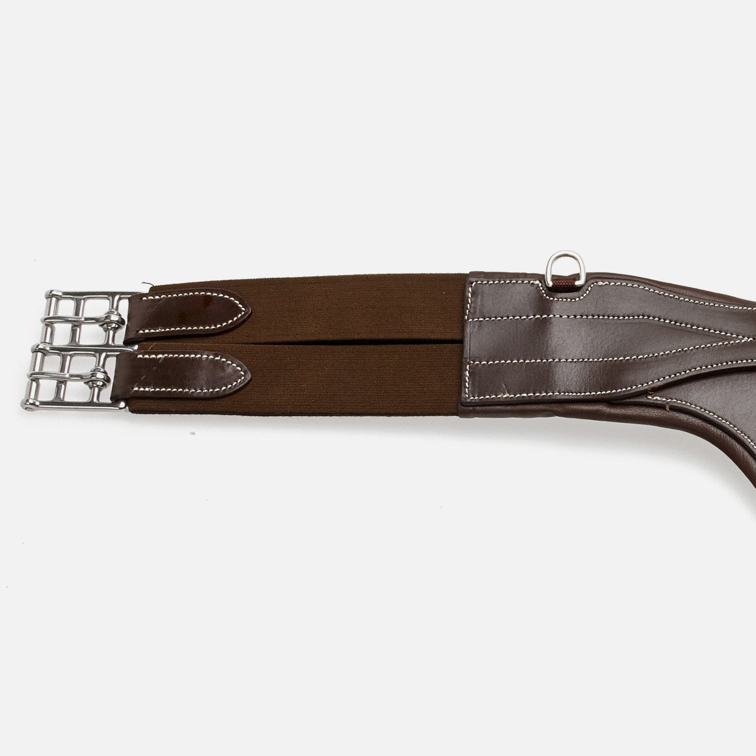 Whitaker Classic Leather Stud Guard Girth,  Black or Havana, 40"-56"
