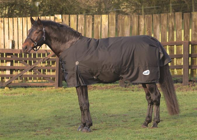 Masta Zing 300g Heavyweight Winter Horse Turnout Rug Blanket Black 600 Denier