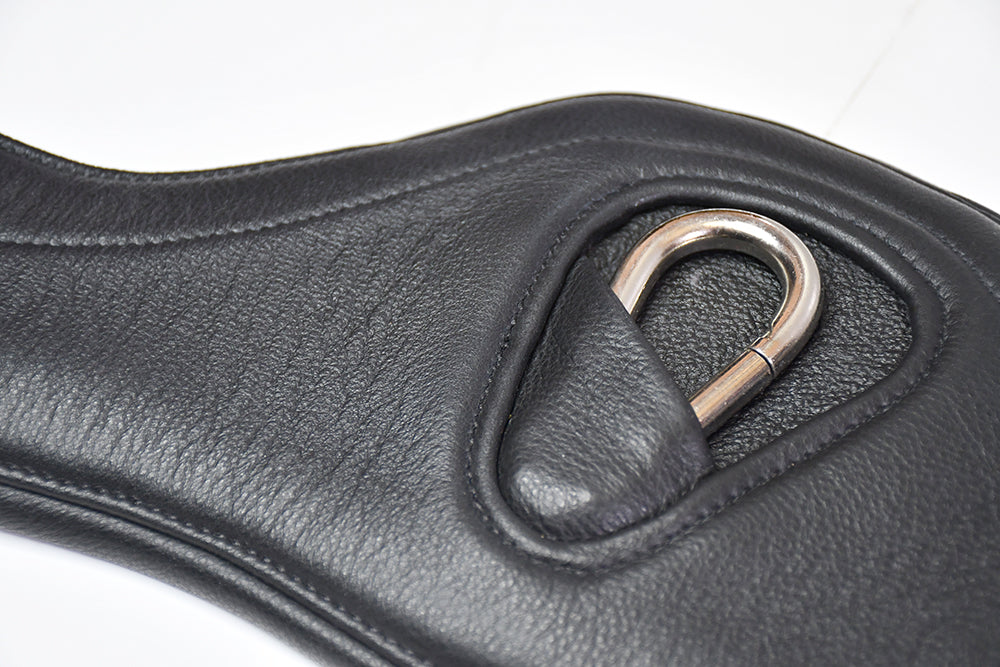 Rhinegold Ultra Anatomical Leather Girth,  Black or Havana 38-56"