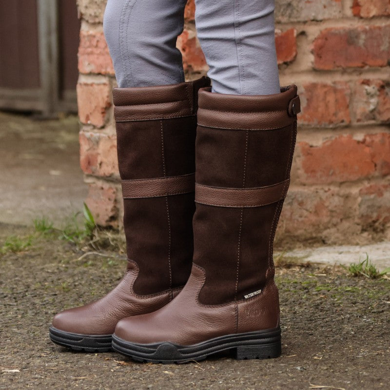 Brogini Hollingworth Waterproof Country Boots with Zip, Yard Boots.