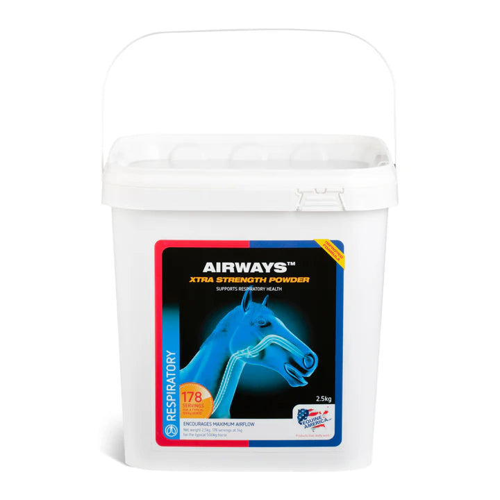 Equine America Airways Extra Strength Powder 500g or 2.5kg For Airways & Respiratory