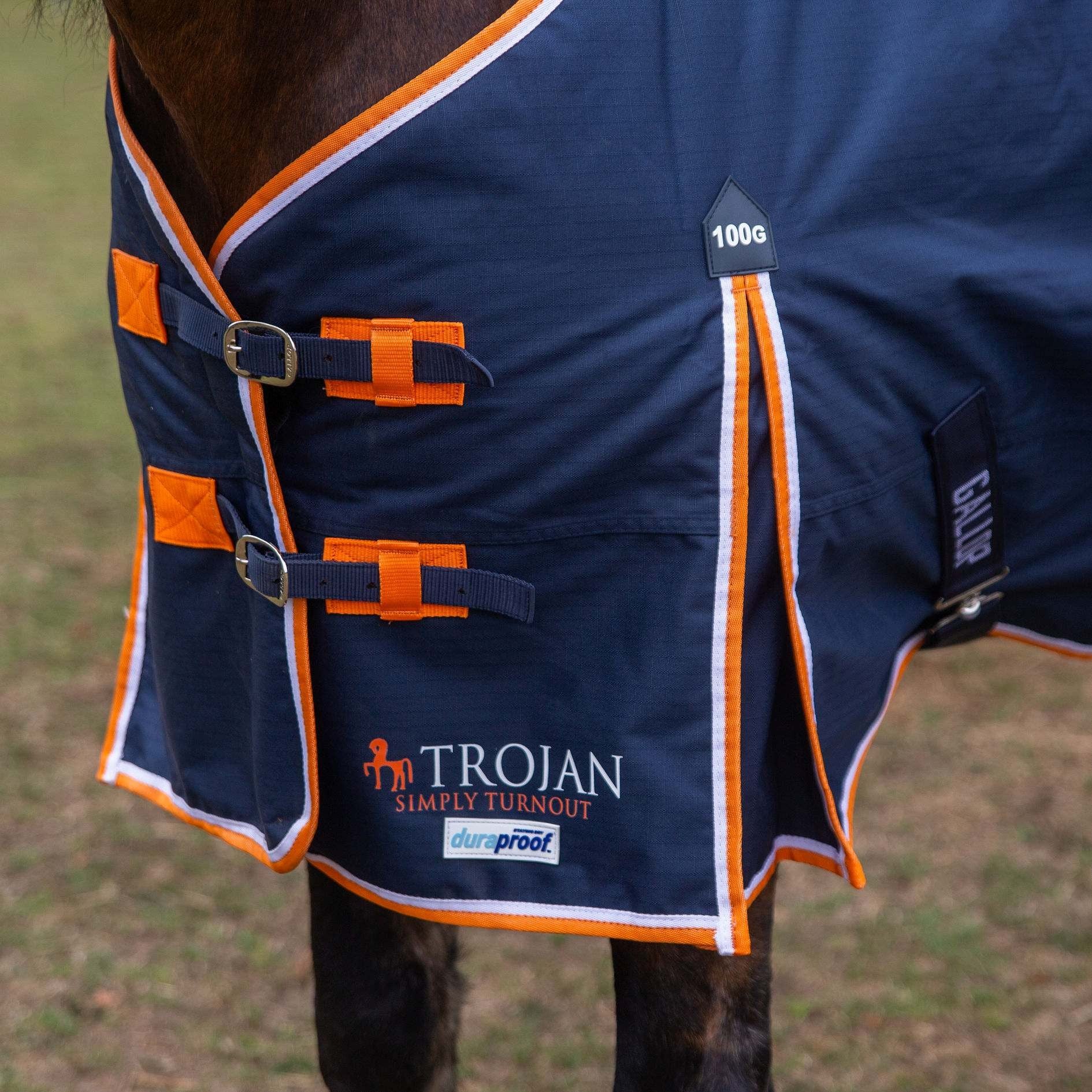 Gallop Trojan / Ponie Duraproof 100g Horse Turnout Rug, Std Neck Lightweight Rug