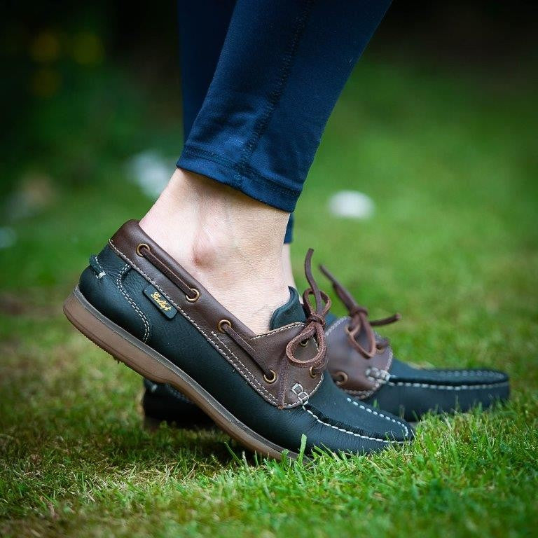 Gallop Ladies Deck Shoes,  Brown or Navy, Womens