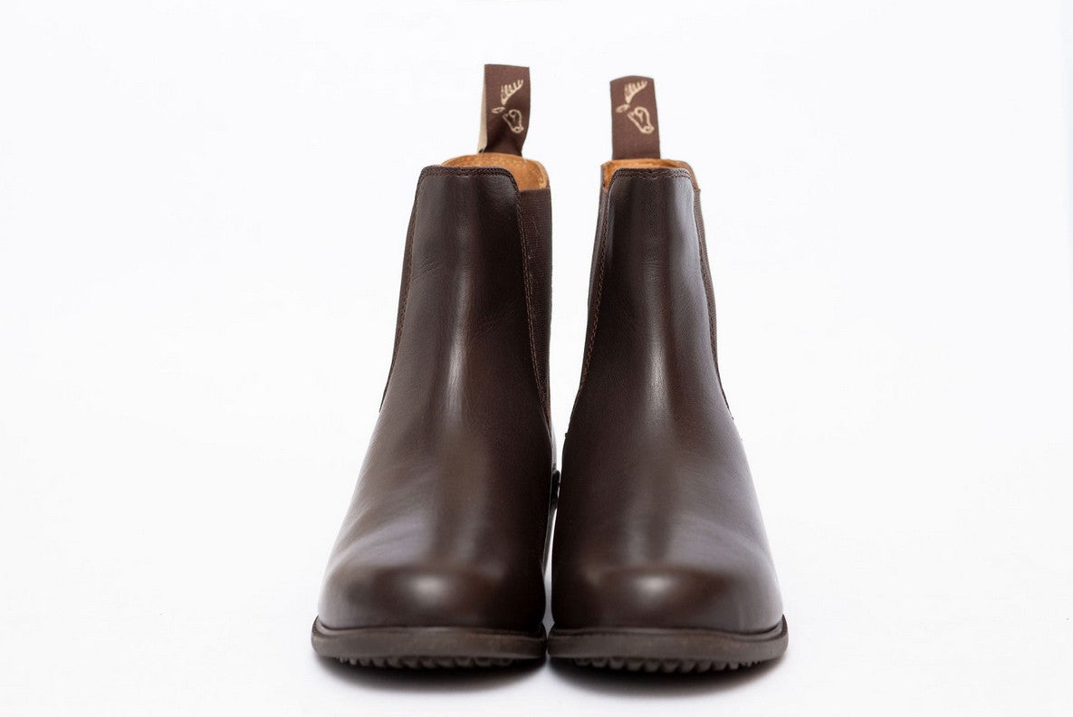 Gallop Elegence Leather Jodhpur Boots Horse Riding Short Boots, Black or Brown