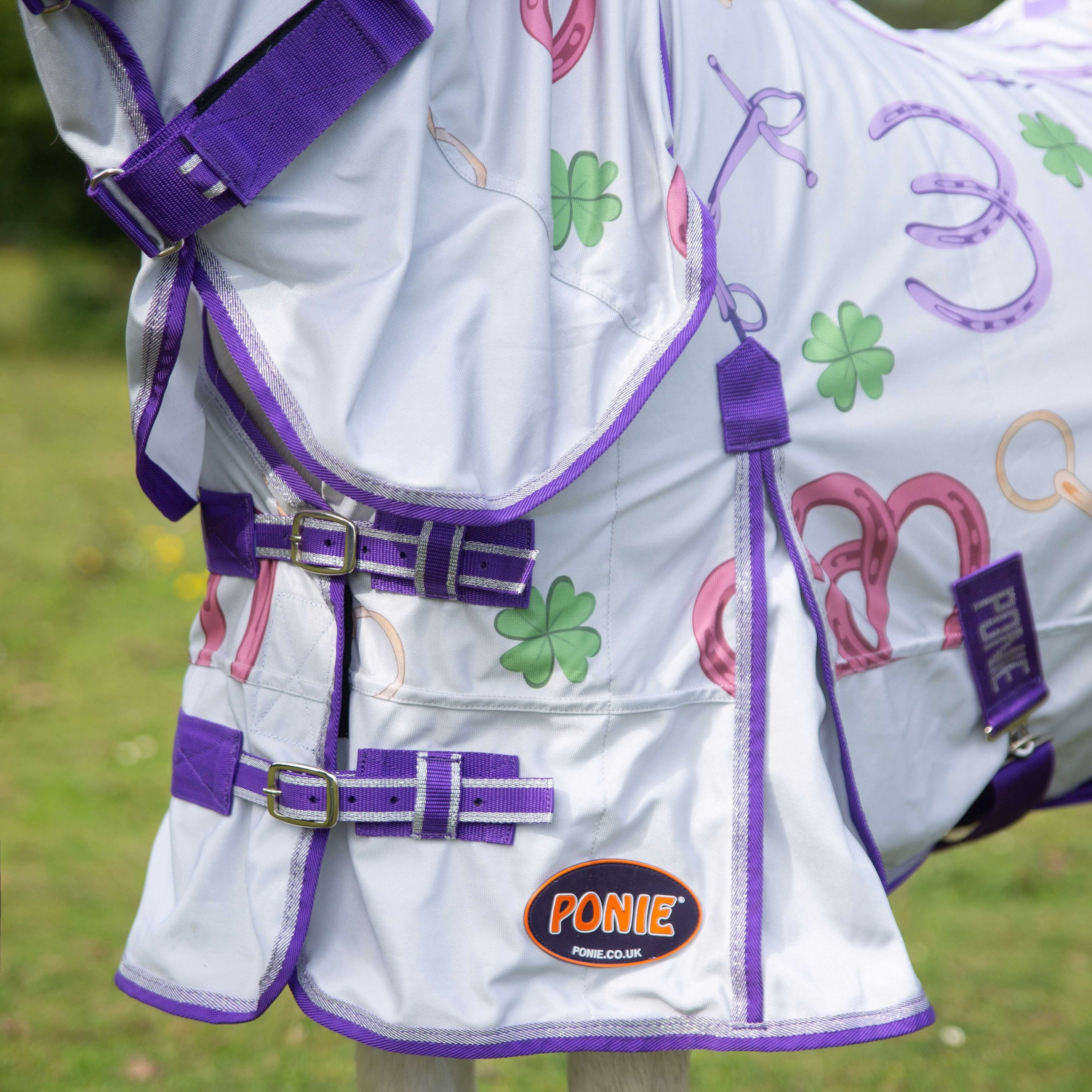 Gallop Trojan "Bits of Luck" Fly Rug, Combo Full Neck Fly Horse/Pony Rug