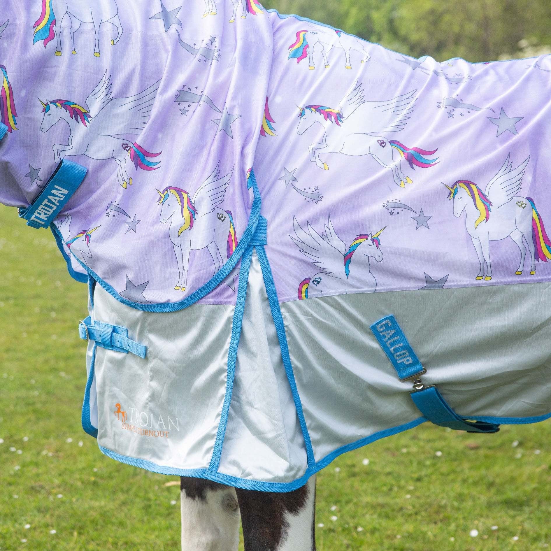 Gallop Trojan & Ponie  'Pegacorn' Combo Fly Rug,  3'6" - 7'0"