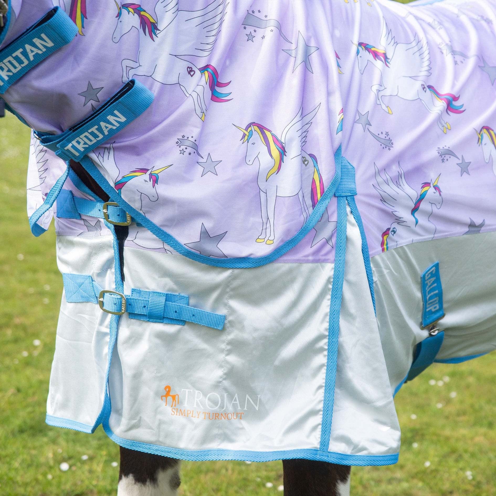 Gallop Trojan & Ponie  'Pegacorn' Combo Fly Rug,  3'6" - 7'0"