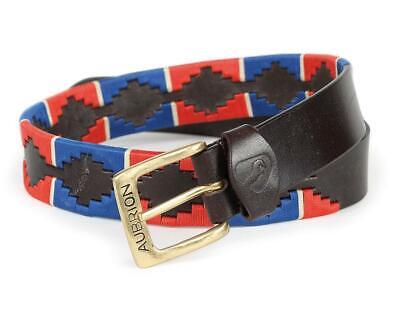 Picture of Shires Aubrion Drover Polo Belt, 35mm, in Navy/Red