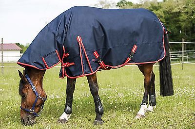 Picture of Ekkia Norton 600D 350g Heavyweight Combo Fixed Neck Turnout Horse Rug Waterproof