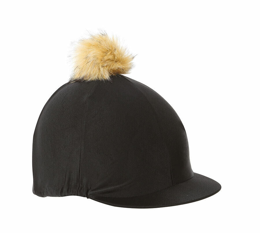 Picture of Shires Pom Pom Skull Hat Cover Silk  Onesize, 5 Colours