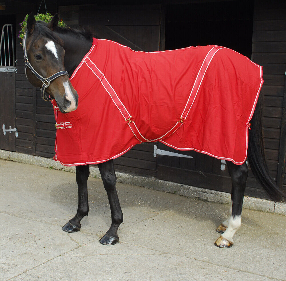 Picture of Rhinegold Cotton Mix Summer Sheet Horse Rug | Standard Neck | 3 Colours