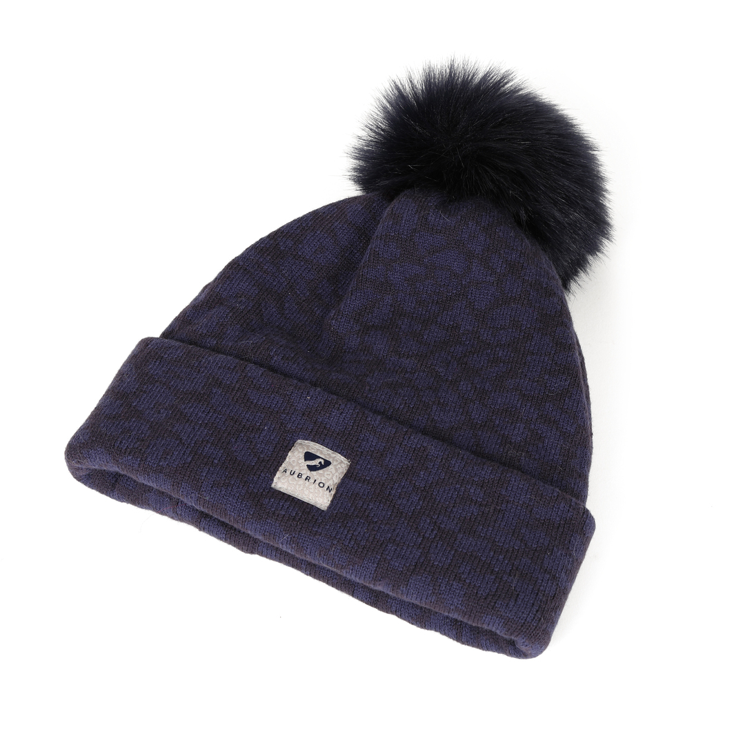 Picture of Shires  Aubrion Fleece Lined Bobble Hat,  4 Colours, Adult Size,