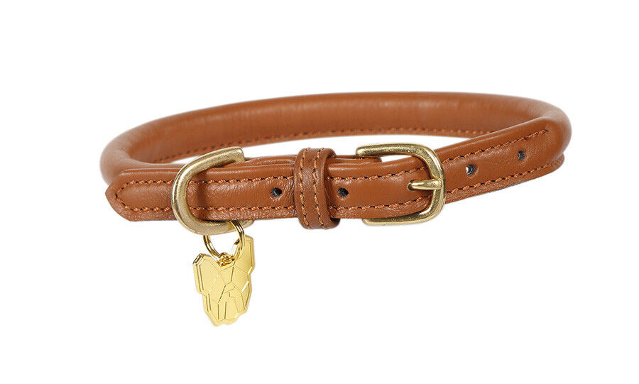 Picture of Digby & Fox Rolled Leather Dog Collar | 9 Sizes | 11 Colours
