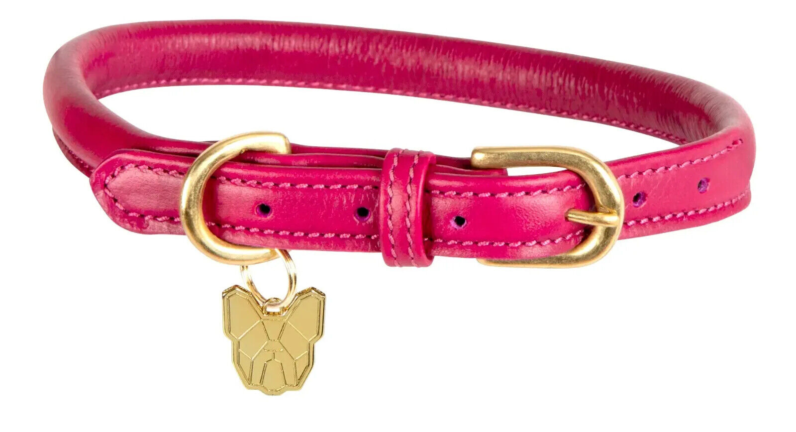 Picture of Digby & Fox Rolled Leather Dog Collar | 9 Sizes | 11 Colours